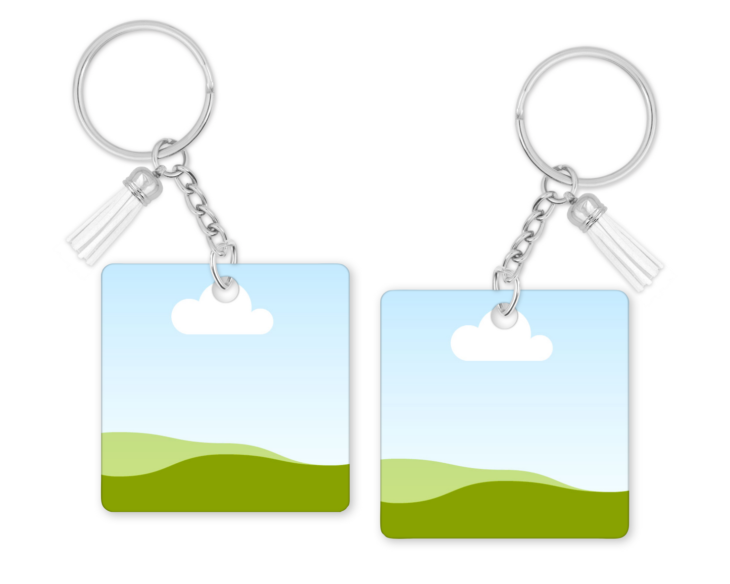 Single Square Keychain Template