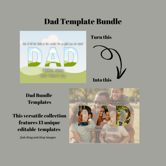 Dad Template Bundle